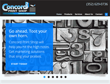 Tablet Screenshot of concordprintocala.com